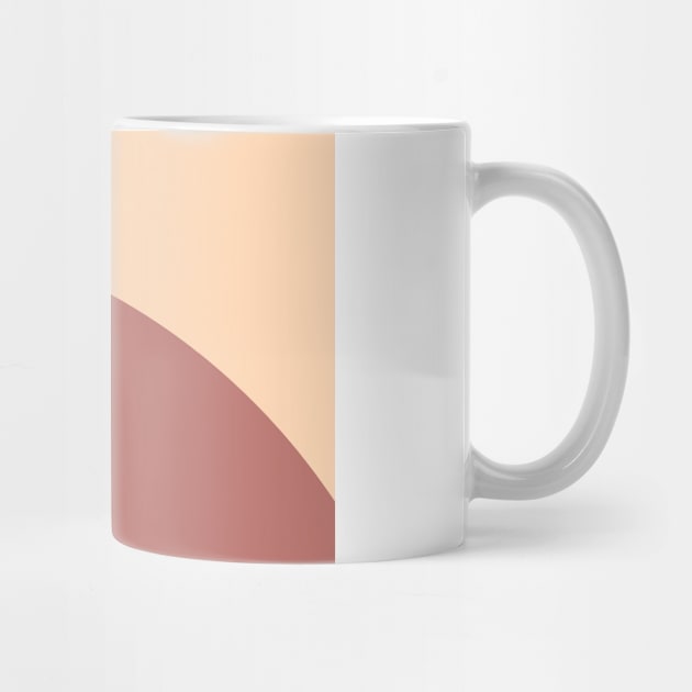 Minimal Cream and Terracotta Abstract Sunrise by speckled